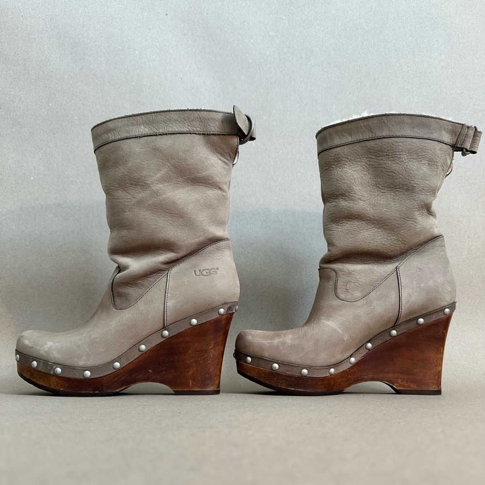 UGG Women's Gray Wedge Boots